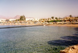 la spiaggia del Sonesta Beach