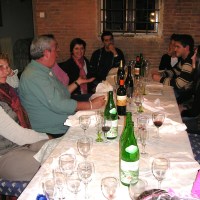 panoramica sulla seconda pappatoria, quella serale...a base parmense