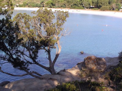 la parte centrale di Cala Pira fotografata dal lato Nord