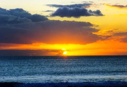 Tramonto su Mauritius